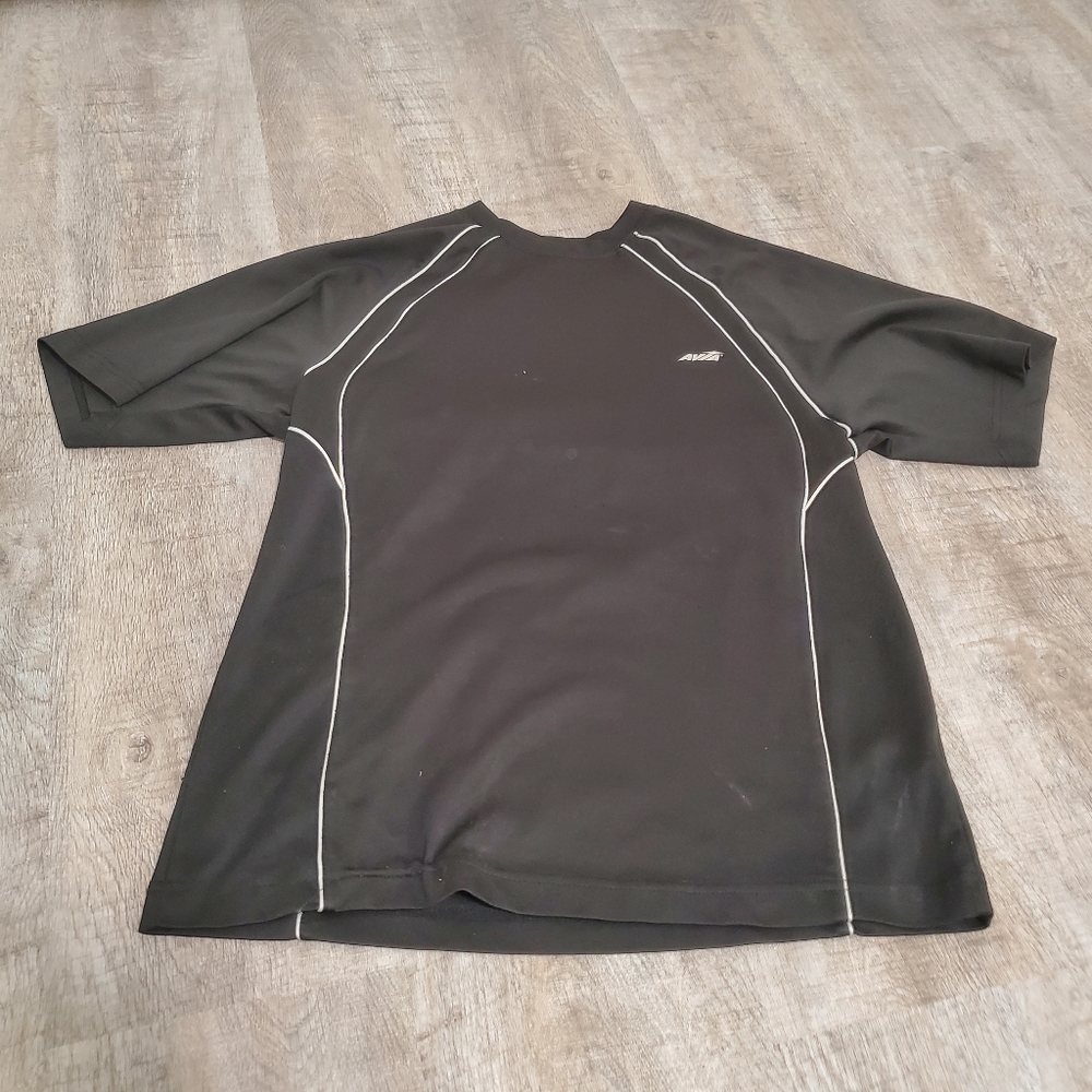 Avia Black Short Sleeve Exercise Top Size Small